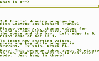 Fractal atari screenshot